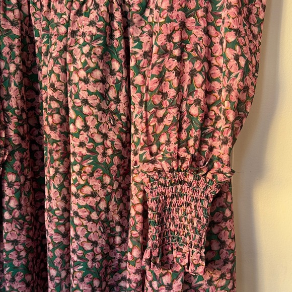 LuLu Floral Long Sleeve Smocked Dress - Picture 2 of 7